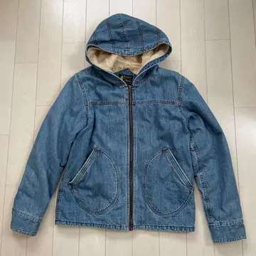 어쿠스틱 acoustic 후드 부착 데님 자켓