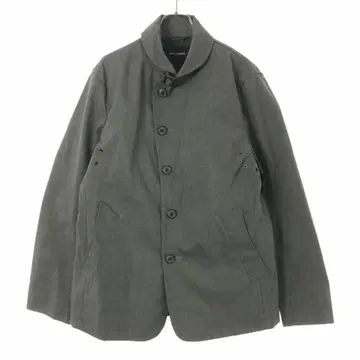 그레이 버튼 부착 자켓