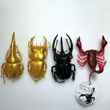 골드 노멀 장수풍뎅이 사슴벌레 전갈 4마리 세트