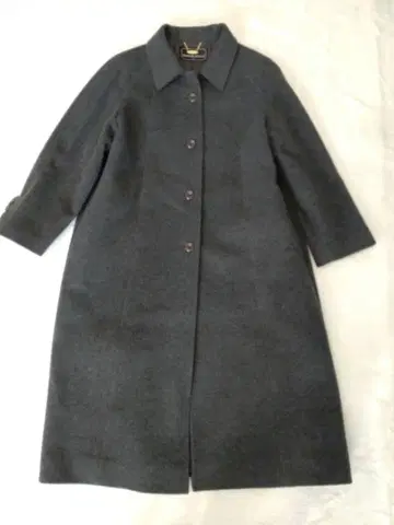 SHINWA STYLE 알파카 혼방 그레이 롱 코트