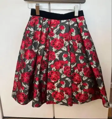 ANAYI 꽃무늬 플레어 스커트