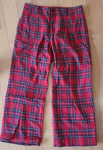 ichi 체크 무늬 팬츠