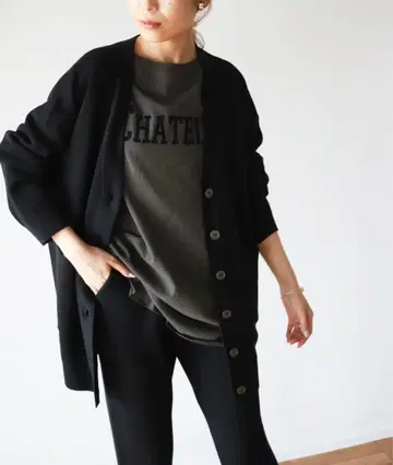 SLOBE IENA 워셔블 밀라노 리브 가디건 [ 손세탁 가능 ]