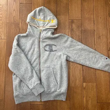 Champion 그레이 보아 안감 풀 집업 후드티