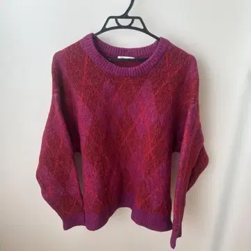 FREAK'S STORE 적자색 긴팔 니트 F 사이즈