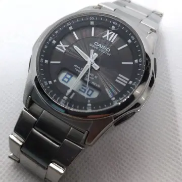 작동품 남성용 CASIO 전파 솔라 WAVE CEPTOR 아날로그 디지털