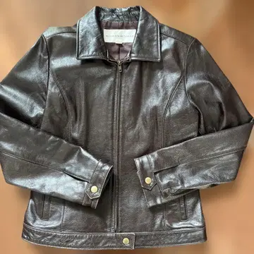 가죽 자켓 다크 브라운