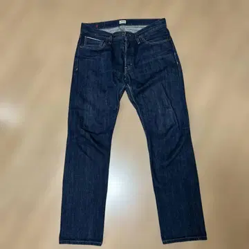 그린 라벨 릴랙싱 슬림 테이퍼트 데님 32W 33L