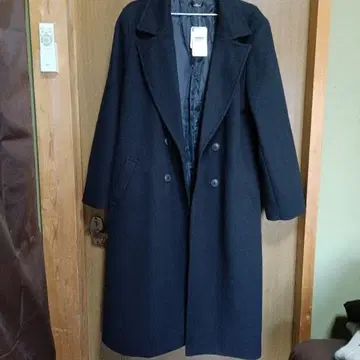 하자품 새상품 미사용 SUREVE 아베일 다크 네이비 롱 코트 4L