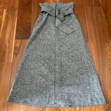 B7 벨트 타이츠 스커트 38 그레이