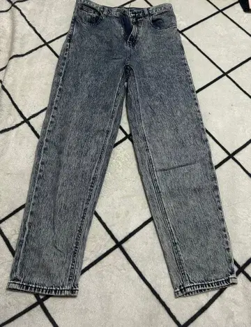GU 그레이 계열 스트레이트 데님 팬츠 M