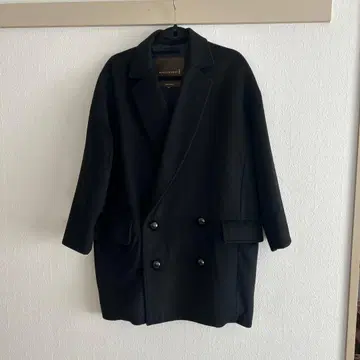 MACKINTOSH 더블 브레스트 체스터 코트 블랙