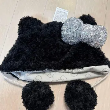 유니버셜 USJ 헬로키티 캡 블랙