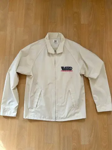 VANS 화이트 집업 자켓 M