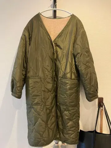 [ w closet ] 복슬복슬 퀼팅 코트