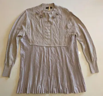 잉게보그 니트 & 플리츠 튜닉