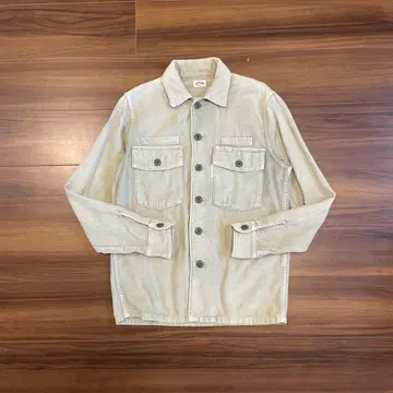HRM 유틸리티 코튼 셔츠 자켓 S Y2K 페이드