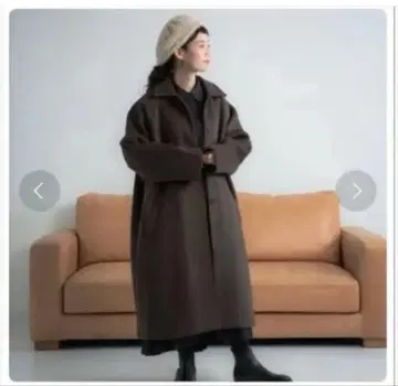 Libra 다크 브라운 롱 코트