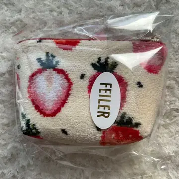 [ 새상품 미개봉 ] FEILER 스트로베리 도트 보트형 파우치