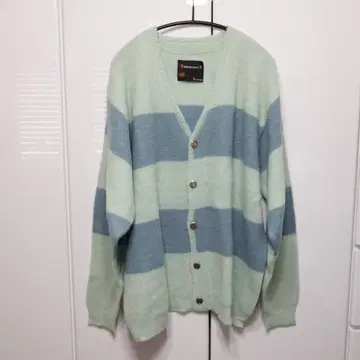 페니즈 타운크라프트 샤기 보더 가디건 L 사이즈 얇은 소재