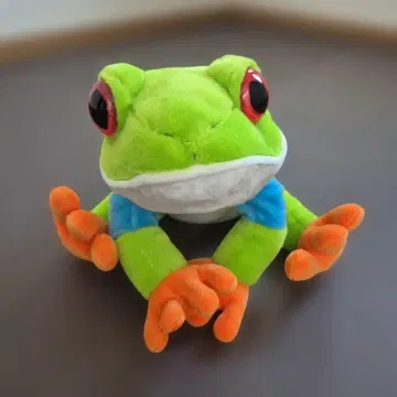 개구리 봉제 인형 빨간 눈 청개구리