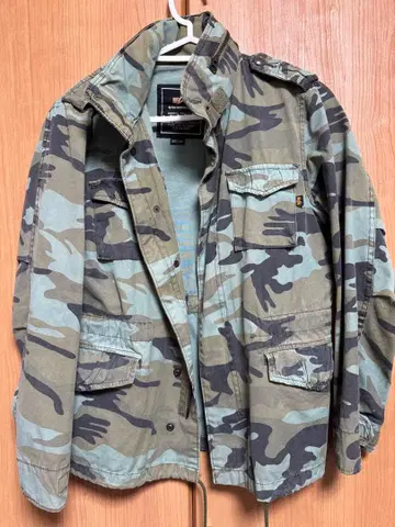 카모플라쥬 밀리터리 자켓
