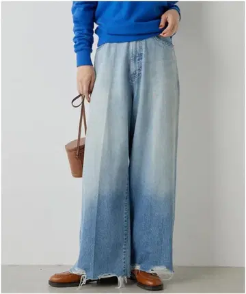 라이트 블루 와이드 레그 데님 15thAnniversary 38