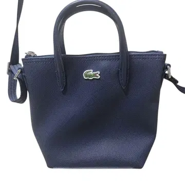 LACOSTE 네이비 미니 토트백