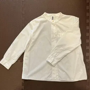 MHL 화이트 노카라 코튼 셔츠 사이즈 I