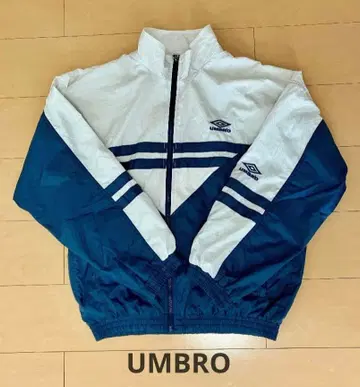 올드 엄브로 UMBRO 나일론 자켓 M 화이트/네이비