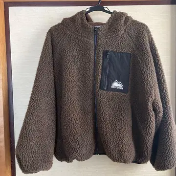 FIRST DOWN 플리스 자켓 브라운 L