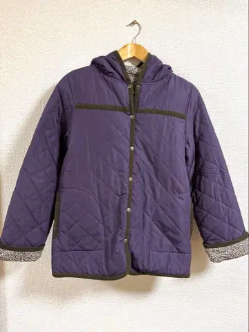 애프터눈 티 리버티 후드 부착 자켓 리버서블 블루종