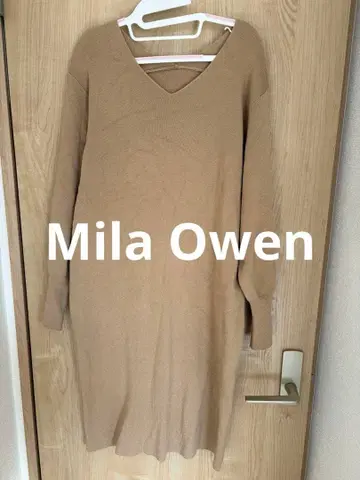 시착만 한 상품! 미라 오웬 니트 원피스 베이지