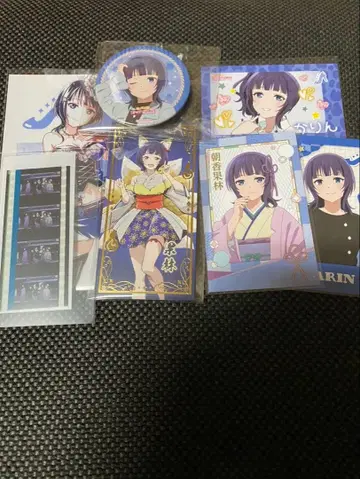 아사카 카린 홀로그램 트레이딩 카드 캔뱃지 브로마이드