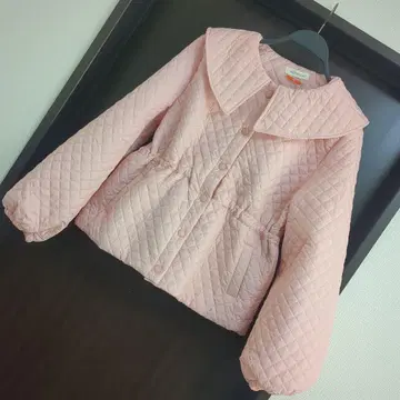 VAGANTZAR 핑크 퀼팅 자켓