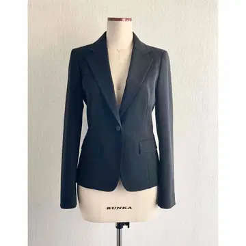 키요코 타카세 스트레치 울 테일러드 자켓 블랙 9