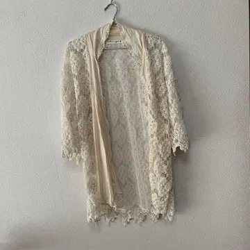 Mimorigi 아이보리 레이스 가디건