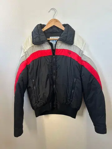 빈티지 70sOcean Pacific 다운 자켓 S 블랙/빨간색/화이트