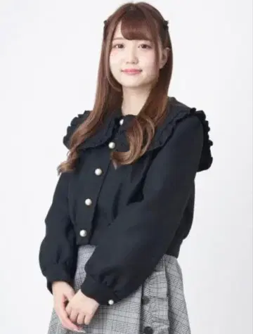 [ Ank Rouge ] 프릴 옷깃 숏코트 숏코트