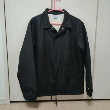 Champion 블랙 나일론 자켓