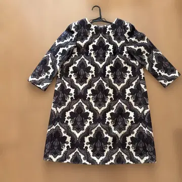 GRACE CONTINENTAL 꽃무늬 다마스크 무늬 원피스