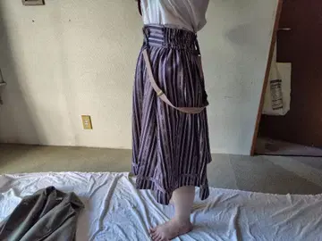 엑시즈팜 스커트 스트라이프