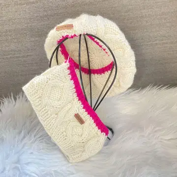 tommy girl 니트 모자 헤어밴드 세트 택 포함!