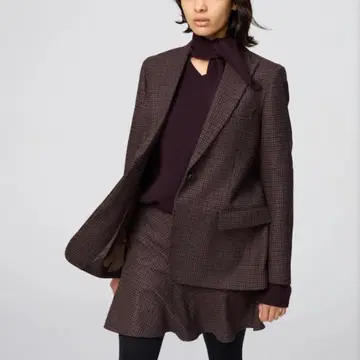 유니클로 C 트위드 테일러드 자켓