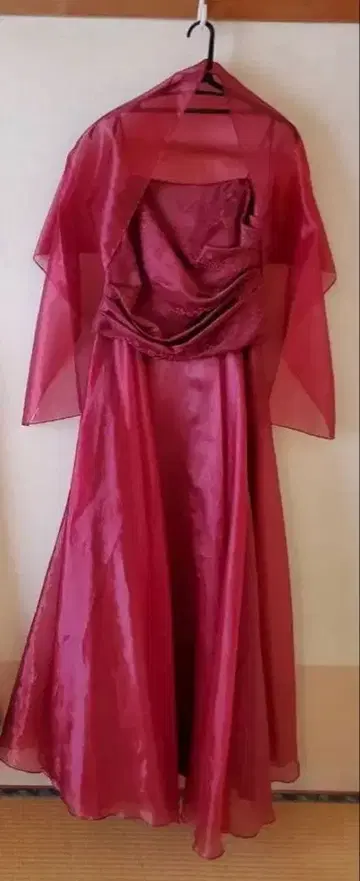 Aspeed 롱 드레스 스테이지 드레스 연주회 드레스 크림슨