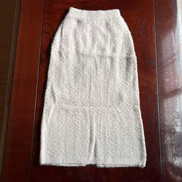레이스 편직 플러피 니트 스커트 레귤러 사이즈