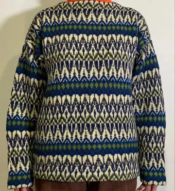 60's 70 s vintage 램스울 스웨터 남성용 M