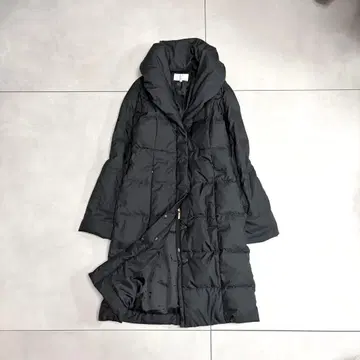 새상품급 엠프리미어 다운 코트 숄카라 블랙 34 롱