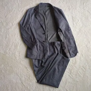 파자마 수트 아오키 셋업 스트레치 세탁 가능 그레이 남성용