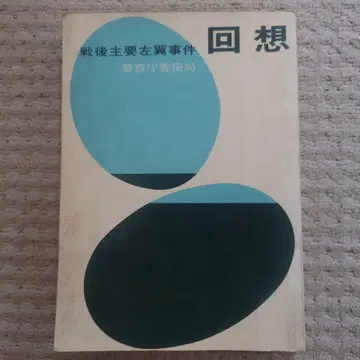 회상 전후 주요 좌익 사건 경찰청 경비국